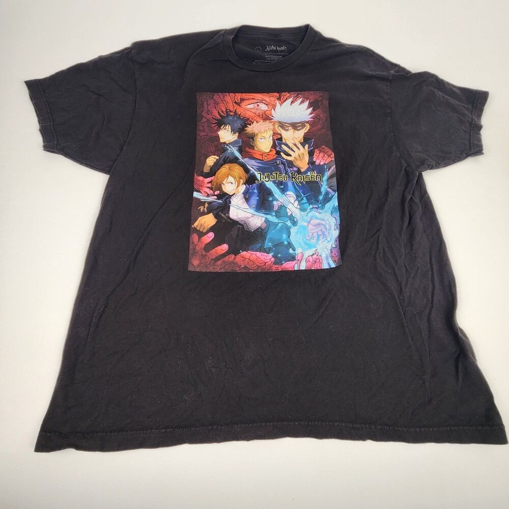 Crunchyroll Jujutsu Kaisen Anime Graphic T Shirt Black Mens 2XL Gojo Yuji